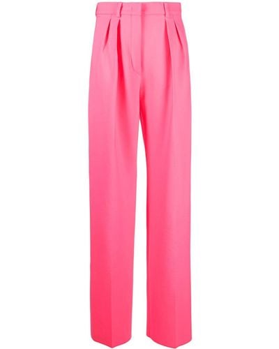 Sportmax Pantalones de vestir anchos - Rosa