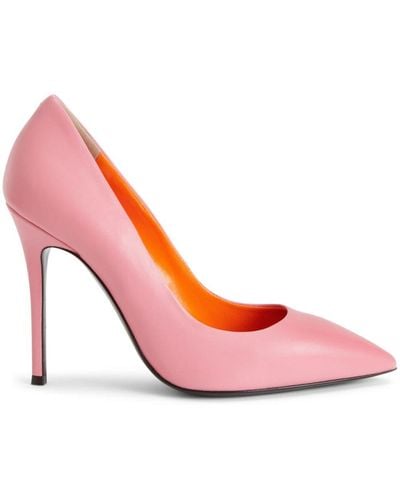 Giuseppe Zanotti Lucrezia 105mm Leather Court Shoes - Pink