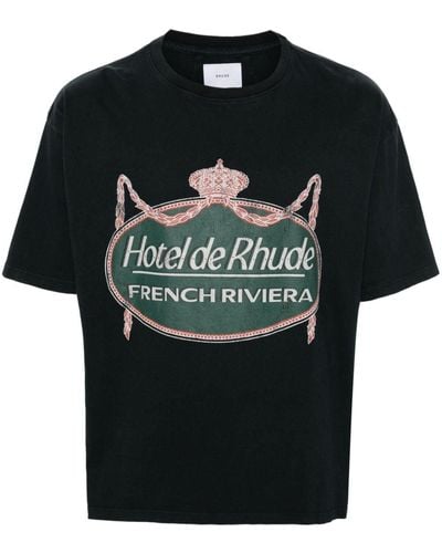 Rhude Riviera Tシャツ - ブラック