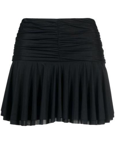 MISBHV Low-rise Ruched Miniskirt - Black