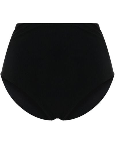 Jil Sander Bragas de bikini con logo bordado - Negro