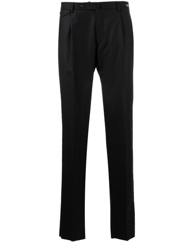 Tagliatore Tailored Virgin Wool Trousers - Black