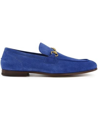 Gucci Jordaan Suède Loafers - Blauw