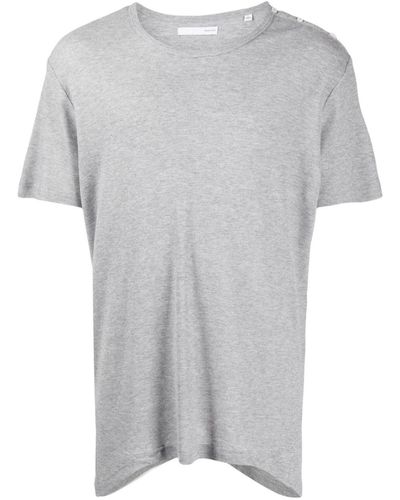 Private Stock The Weber Henley Cotton T-shirt - Grey