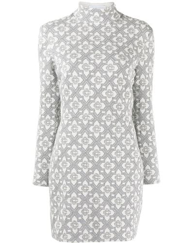 Casablancabrand Knit Miniskirt - Gray