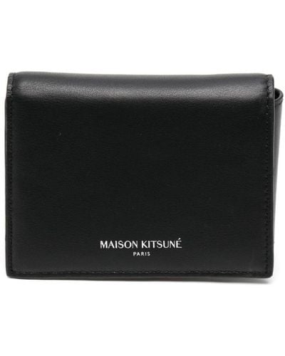 Maison Kitsuné 三つ折り財布 - ブラック