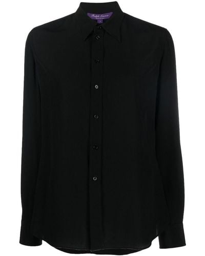 Ralph Lauren Collection Chemise à boutonnière devant - Noir
