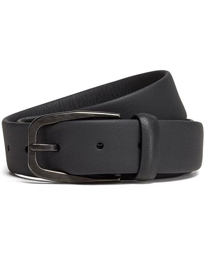 Zegna Classic Leather Belt - Black