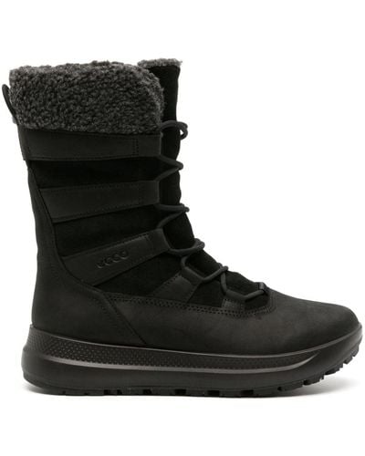 Ecco Solice Insulated Leather Boots - Black