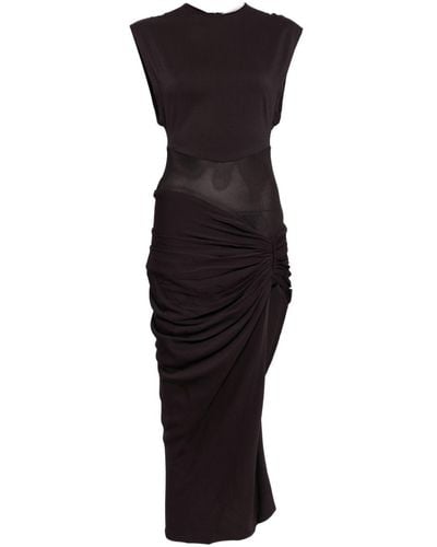 Christopher Esber Fusion シャーリング ドレス - ブラック