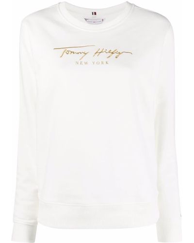 Tommy Hilfiger ロゴ スウェットシャツ - ホワイト