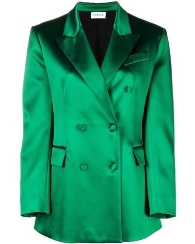 P.A.R.O.S.H. Double-breasted Tailored Blazer - Green