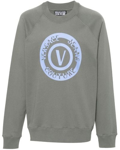 Versace ロゴ スウェットシャツ - グレー