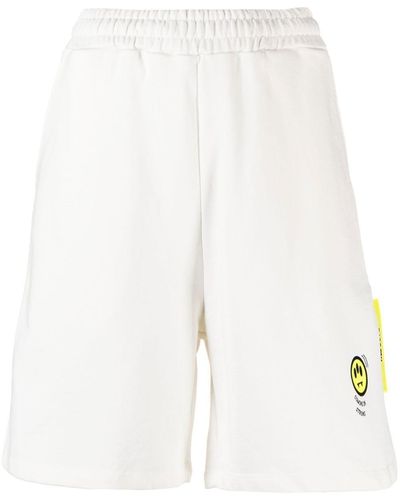 Barrow Logo-print Cotton Bermuda Shorts - White