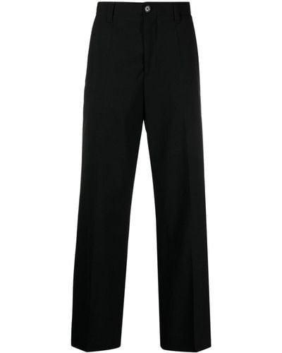Marni Pantalon de costume Tropical à coupe droite - Noir