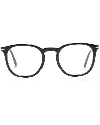 Persol ラウンド眼鏡フレーム - ブラウン