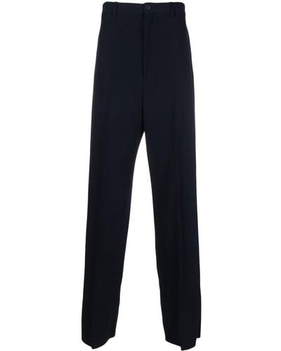 Balenciaga Large-fit Tailored Pants - Blue