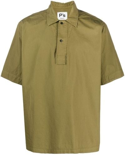 President's Katoenen Overhemd - Groen