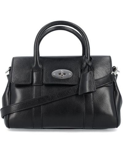 Mulberry Small Bayswater Leather Tote Bag - Black