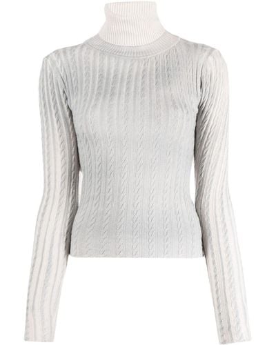 Paloma Wool Open-back Cable-knit Sweater - White