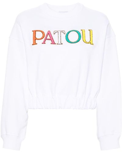 Patou Cropped Sweater - Wit