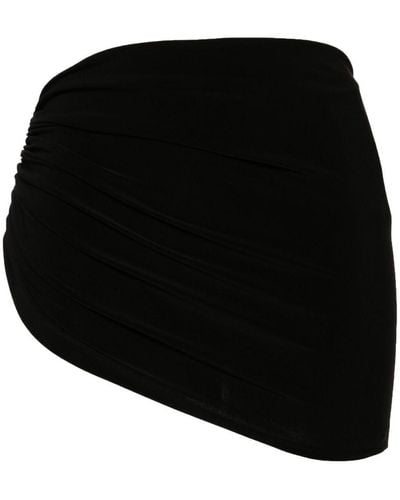 Norma Kamali Diana Skirt Bikini Bottom - Black