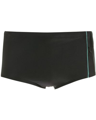 Lygia & Nanny Stripe-detail Swim Shorts - Black