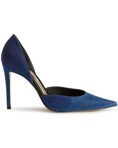 Alexandre Vauthier Alex Pointed-toe Court Shoes - Blue