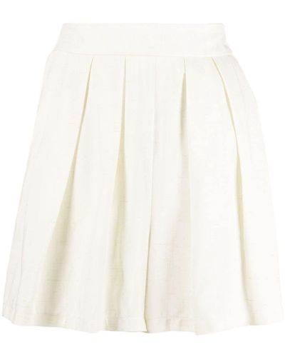Forte Forte Pleated Mini Shorts - White