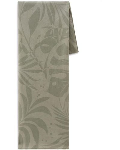 Woolrich Floral-print Cotton Scarf - Gray