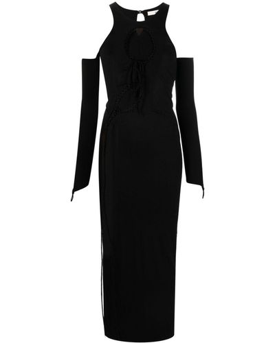 MANURI Uitgesneden Maxi-jurk - Zwart