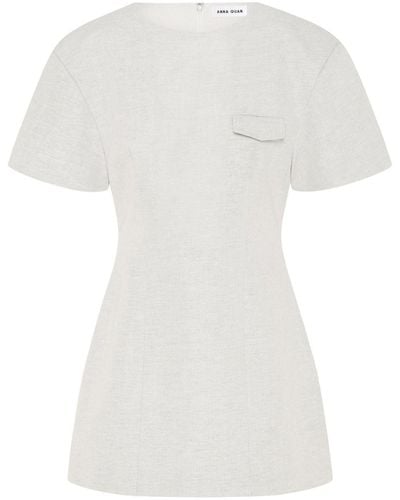 Anna Quan Abito modello T-shirt Jorja - Bianco