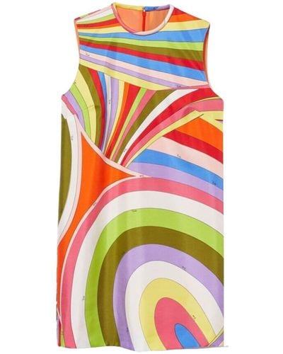 Emilio Pucci Mini-jurk Met Print - Wit