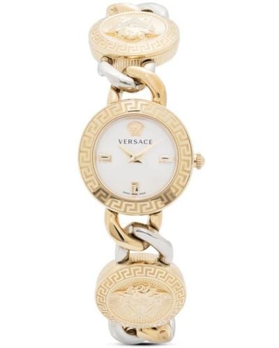 Versace Icon スタッズ 26mm 腕時計 - ホワイト
