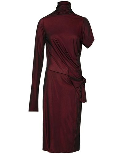 Maison Margiela Midi Asymmetric Dress - Red