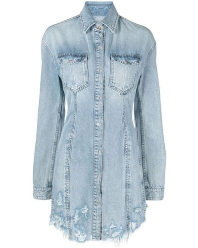 7 For All Mankind Blousejurk Met Print - Blauw
