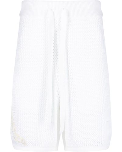 Amiri Locker gestrickte Shorts - Weiß
