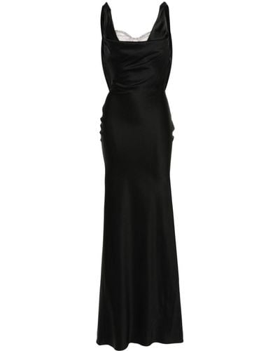 GIUSEPPE DI MORABITO Draped Sleeveless Dress - Black