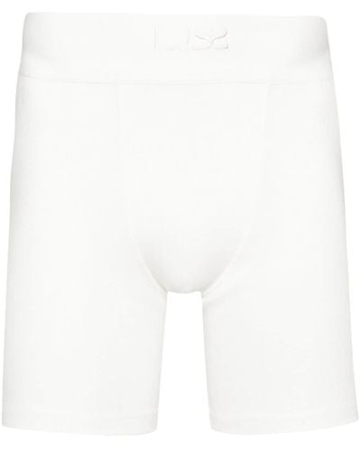 Ludovic de Saint Sernin Logo-embroidered Cyclist Shorts - White