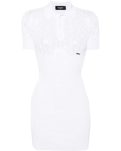 DSquared² Knitted Mini Dress - White