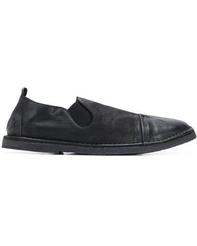 Marsèll Distressed-effect Slip-on Loafers - Black