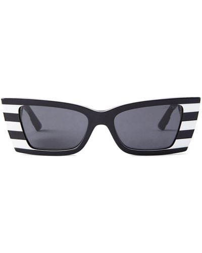 Jimmy Choo Striped Cat-eye Sunglasses - Blue