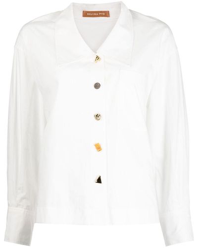 Rejina Pyo Akari Cotton Shirt - White