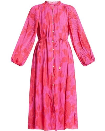 Aje. Pelmet Midi Dress - Pink