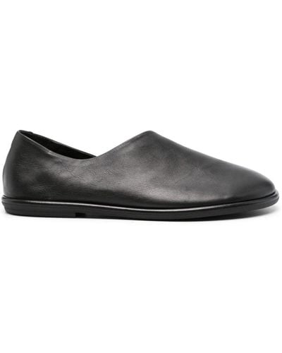 Officine Creative Asymmetric Leather Loafers - Gray