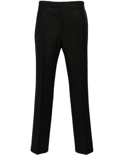 sunflower Mid-rise Tailored Wool Trousers - Black