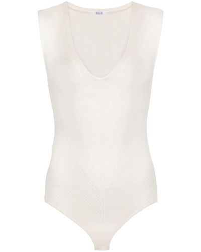 Wolford Aurora Virgin Wool Bodysuit - White