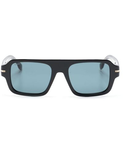 BOSS Gafas de sol con montura rectangular - Azul