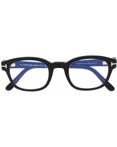 Tom Ford スクエア眼鏡フレーム - ブルー