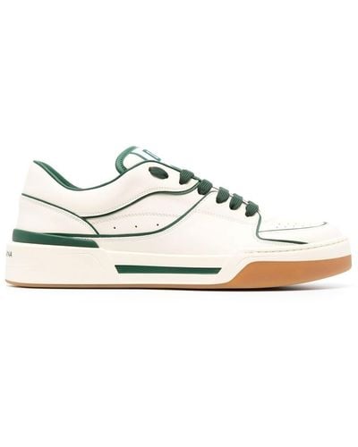 Dolce & Gabbana New Roma Leather Sneakers - White